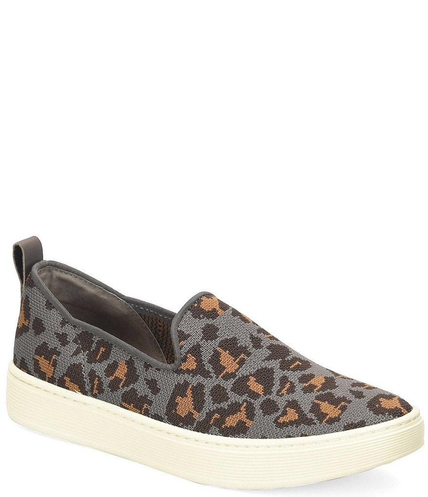 Sofft Somers Knit Leopard Slip On Sneakers