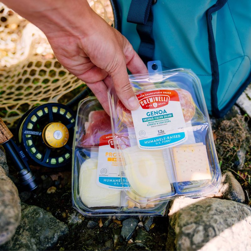 Creminelli Sliced Genoa & Provolone with Crackers - 2oz