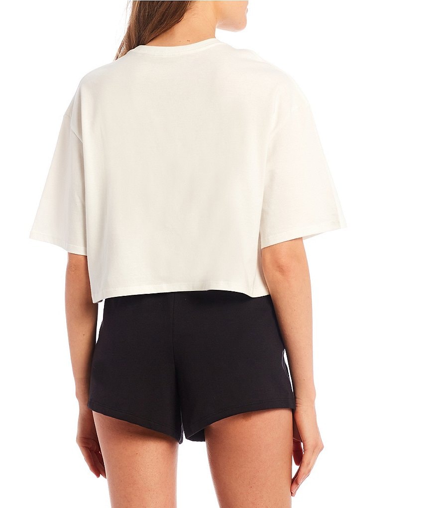 Ivory Ella Short Sleeve Cropped Tee