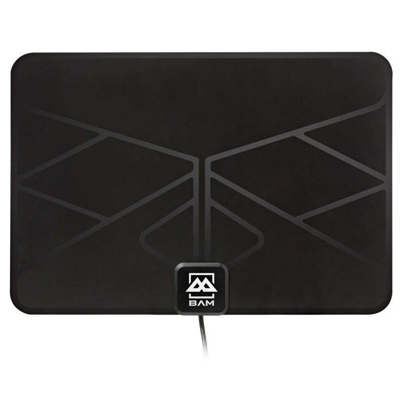 BAM 60-Mile Digital HD TV Antenna - Indoor OTA (Over the Air) VHF / UHF Amplified HDTV Receiver