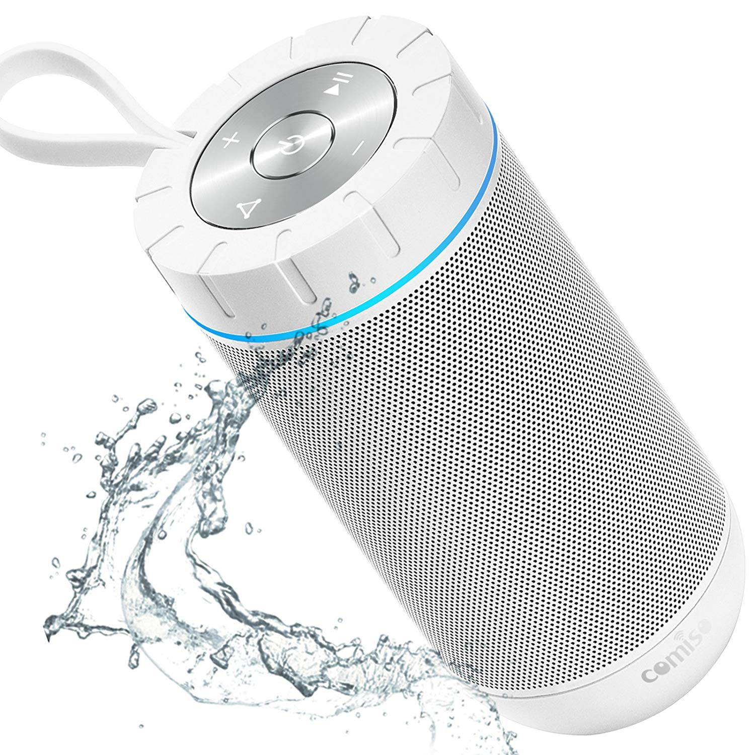 Waterproof Bluetooth Speakers, Outdoor Wireless Portable Speaker with microphone, 36 Hours Playtime, Superior Sound for Car, Camping, Beach, Sports, Pool Party, Shower