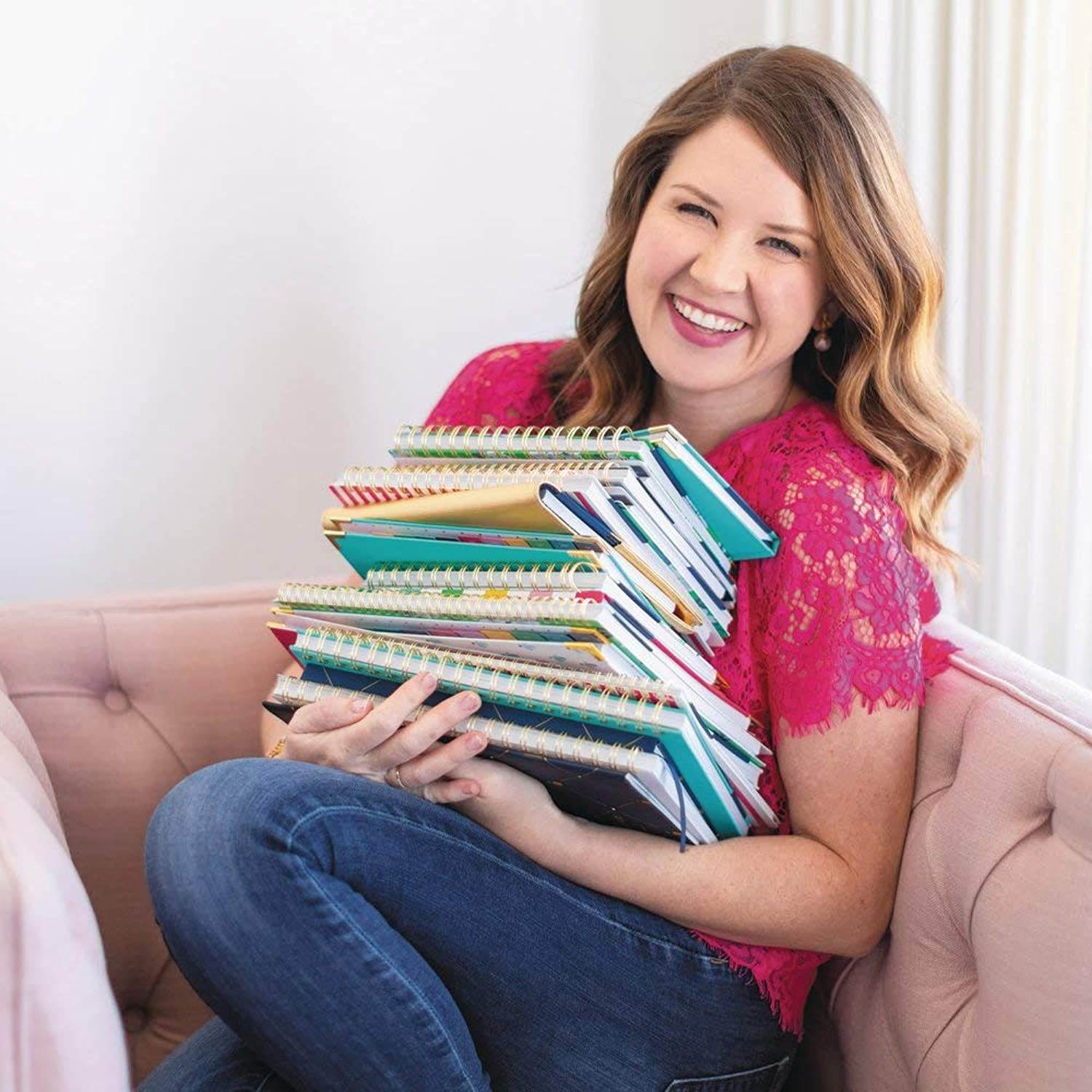 Simplified 2019-2020 Academic Year Monthly Wall Calendar, Medium, 15" x 12", Green Floral (EL201-707A)