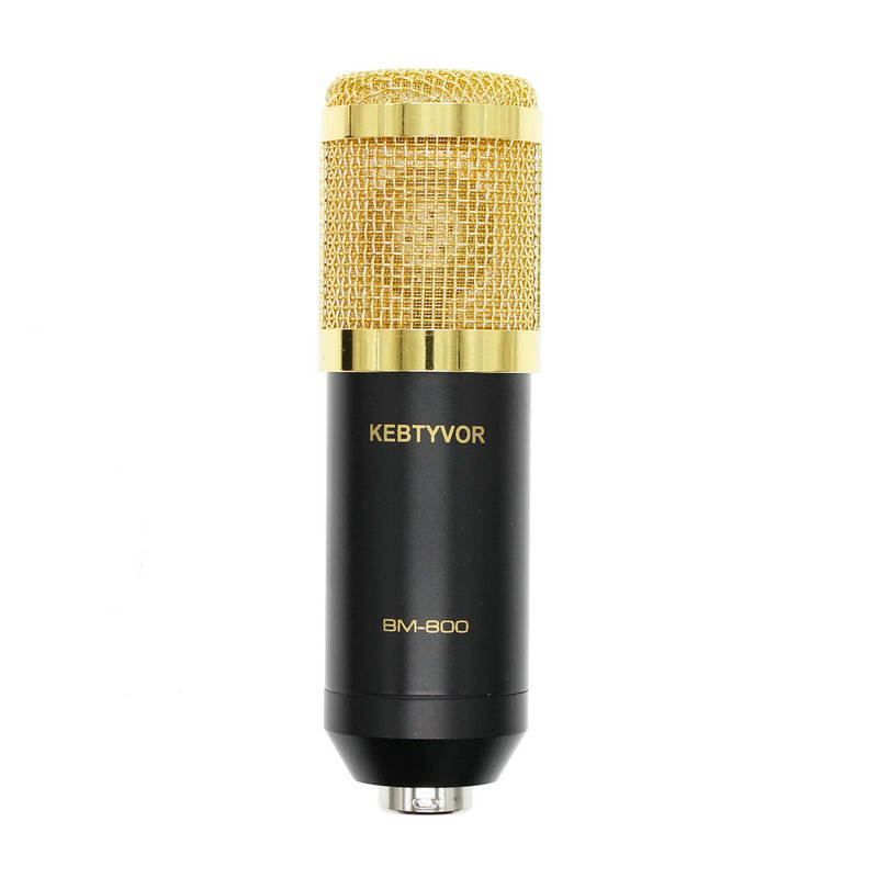 BM-800 Dynamic Condenser Sound Recording Microphone with Shock Mount for Radio Braodcasting KTV Karaoke with Shock Mount
