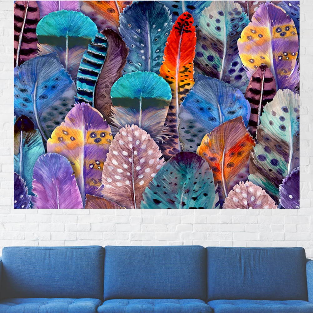 1pc Tapestry Cactus Printed Wall Hanging Backdrop Wall Blanket Mural for Home Dorm Studio (Red)