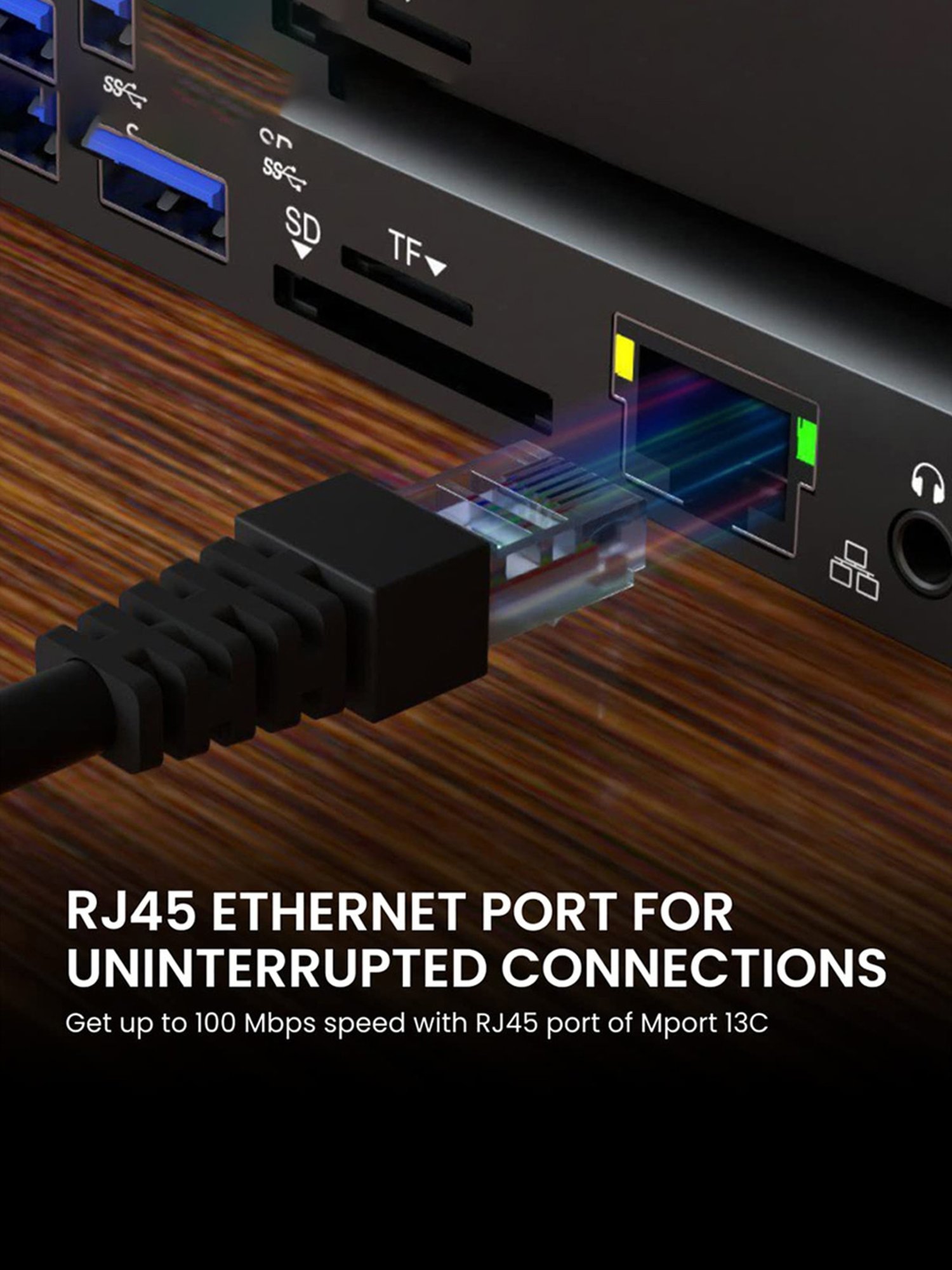 Portronics POR-1763 Mport 13C 13 -in-1 Type C USB Hub Docking Station (Grey)