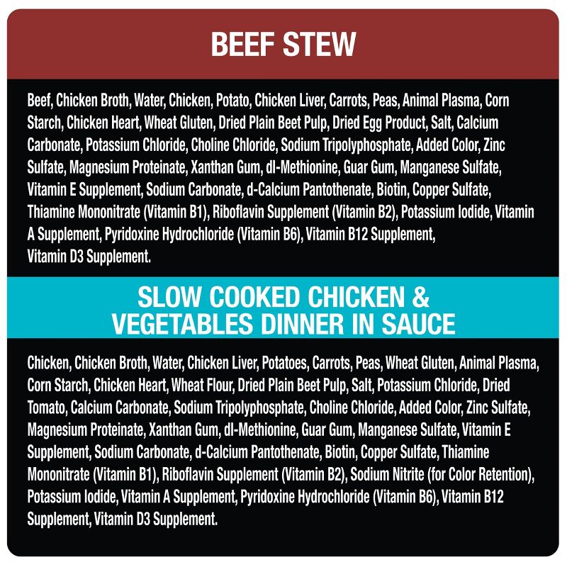 Cesar Home Delights Beef Stew & Chicken & Vegetables Dinner Wet Dog Food - 3.5oz/12ct Variety Pack