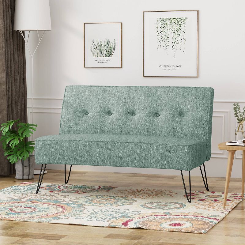 Berkman Modern Settee Green - Christopher Knight Home