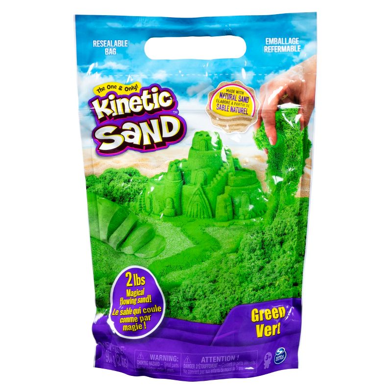 Kinetic Sand 2lb Green Kinetic Sand for Mixing Molding and Creating