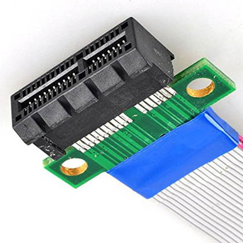1 Unit - PCI-E 1x Riser Cable Extender Extension Cable for 1U 2U Small Case,( 1 Unit )