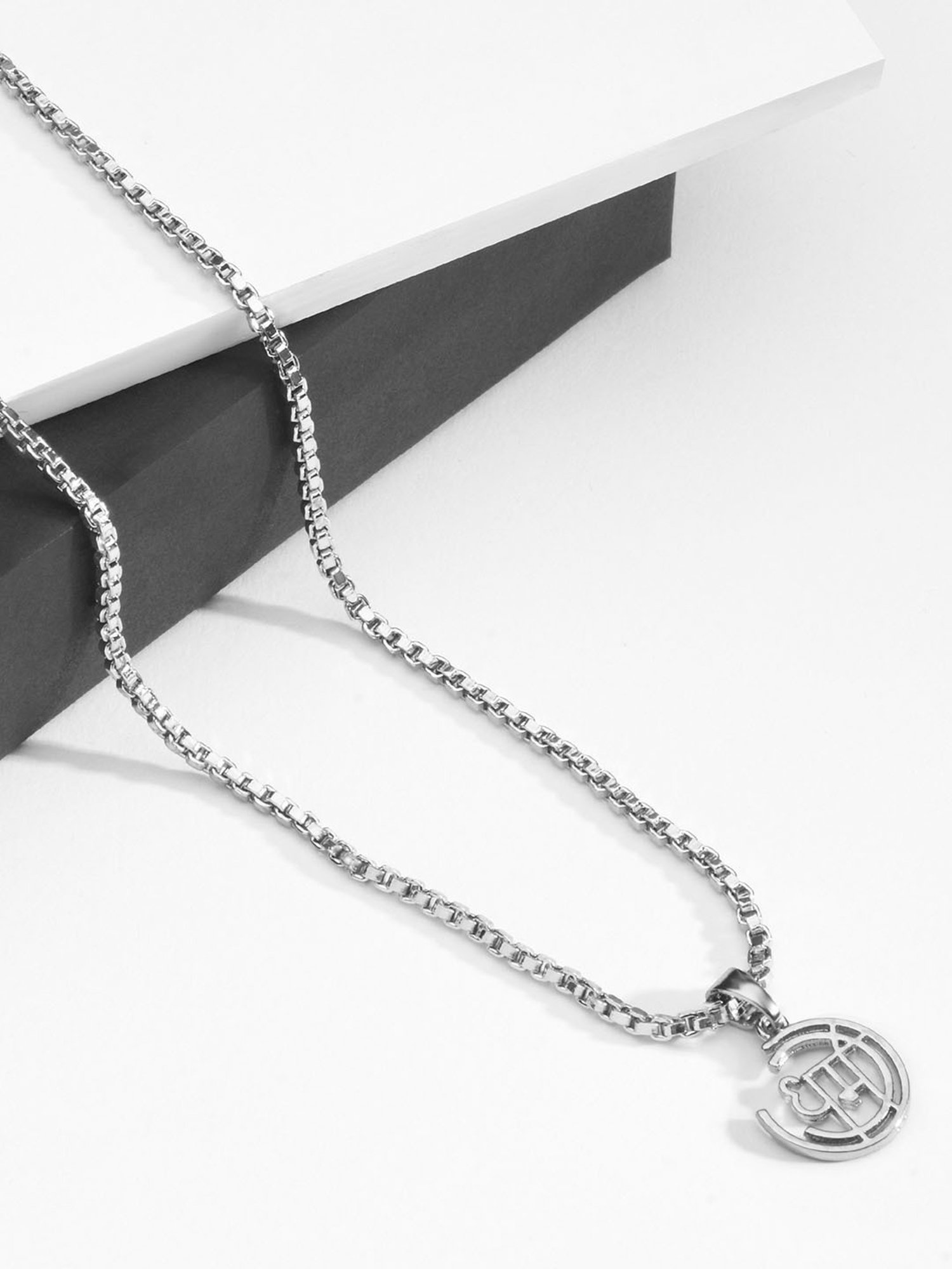 The Bro Code Silver-Plated Dharma Pendant Necklace for Men