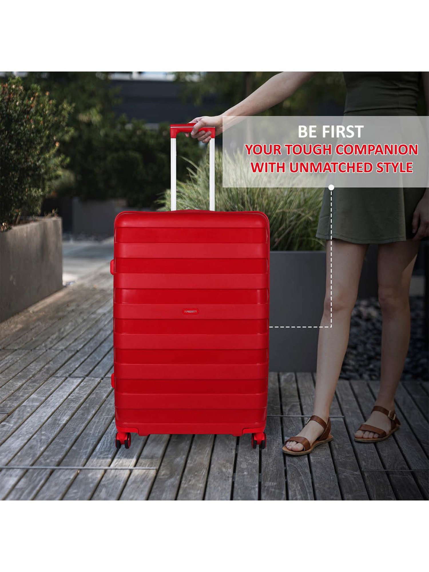 Perquisite Y2K Luxe Range Black Hard 20" Cabin Luggage