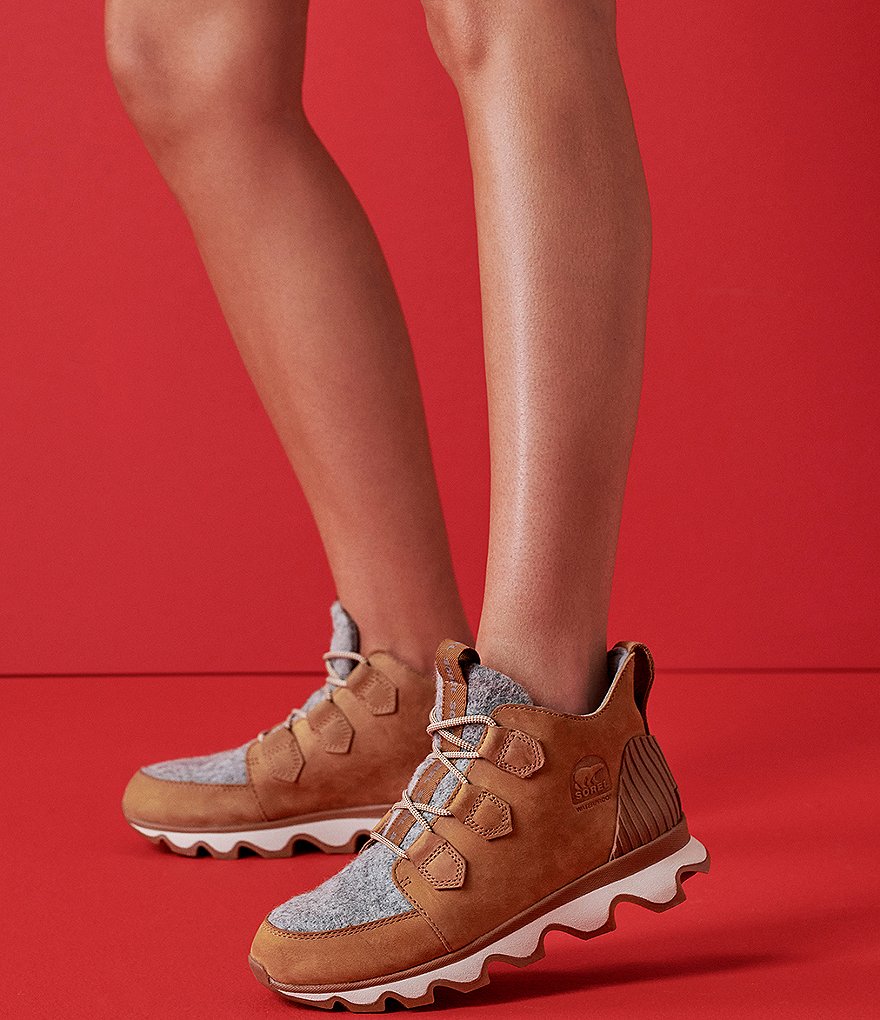 Sorel Kinetic Waterproof Leather Caribou Sneakers