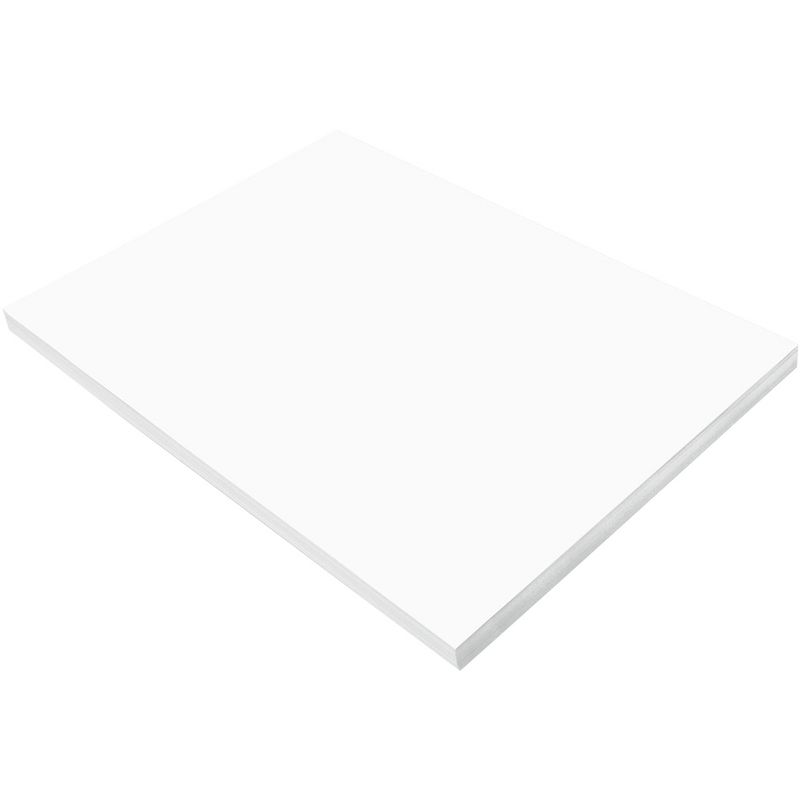 SunWorks Heavyweight Construction Paper, 18 x 24 Inches, Bright White, 100 Sheets