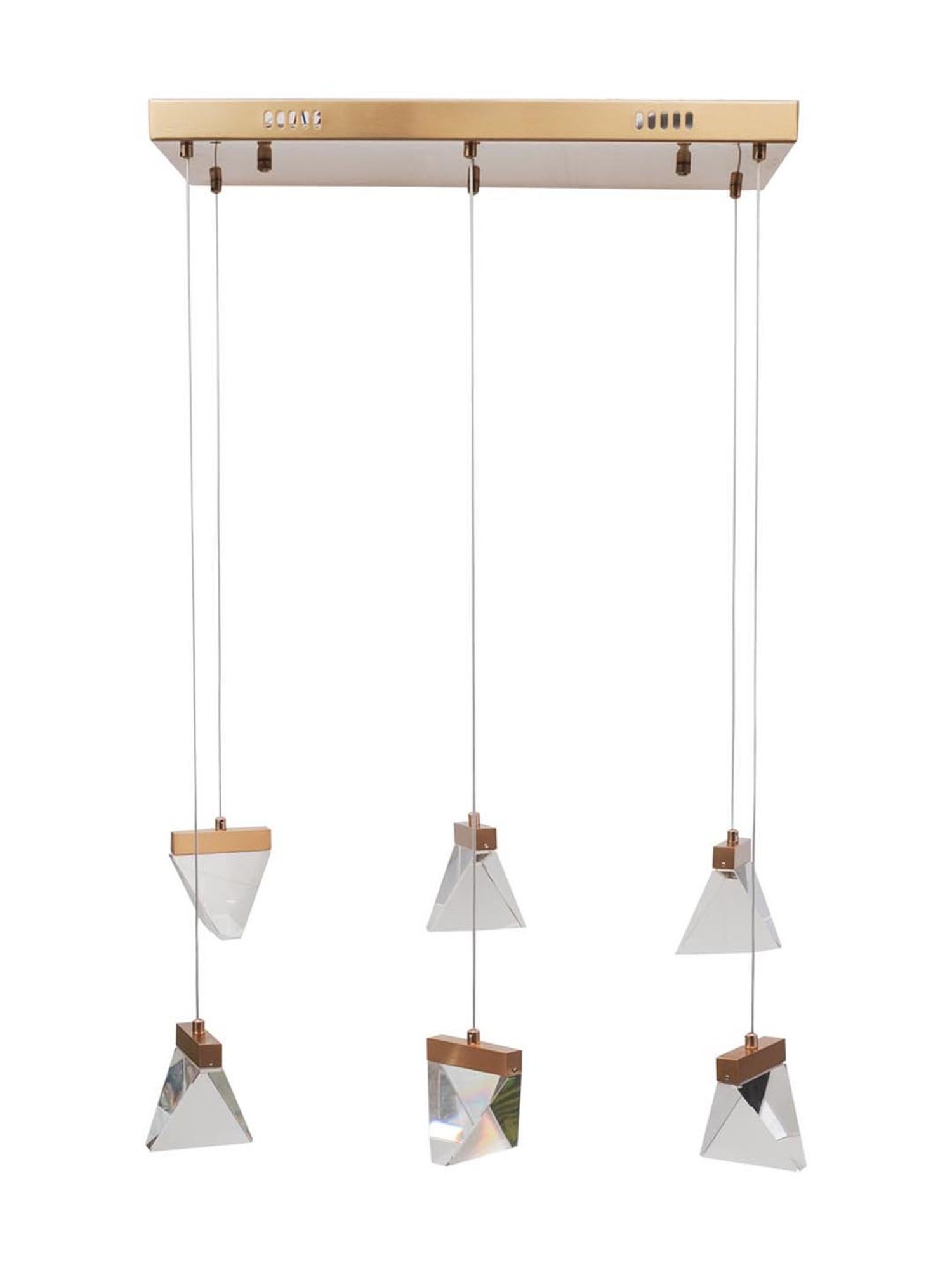 Kapoor E Illuminations Macknight Celestial Golden Metal LED Hanging Light - Set of 1