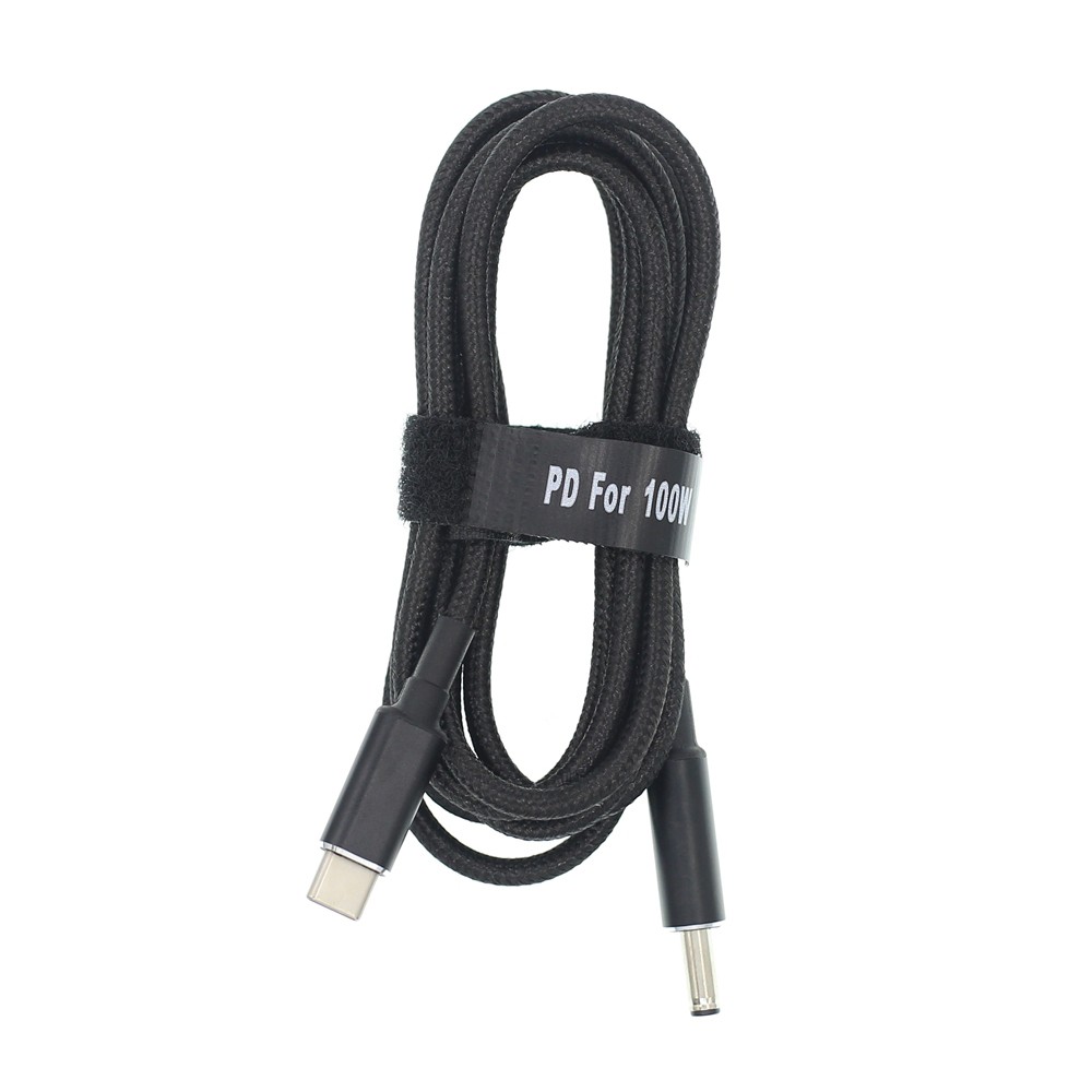 100W USB C Type-C to 4.5*3.0mm Adapter PD Charger Cable for Dell 90W or below laptops