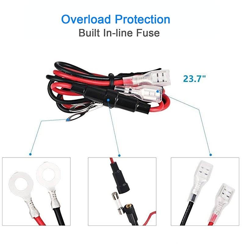 USB Charger Socket Power Outlet 1A amp 21A for Car Boat Marine Mobile with Wire Fuse DIY Kit 31ABlue