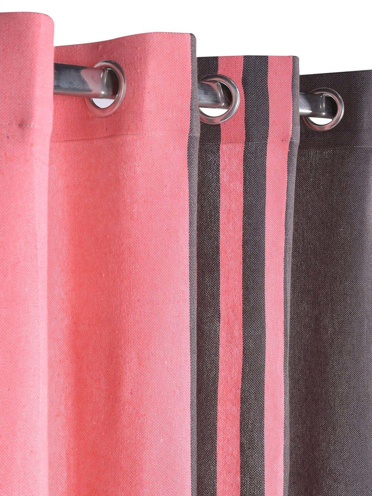 Saral Home Easy Living Brown Cotton 224 GSM Curtain