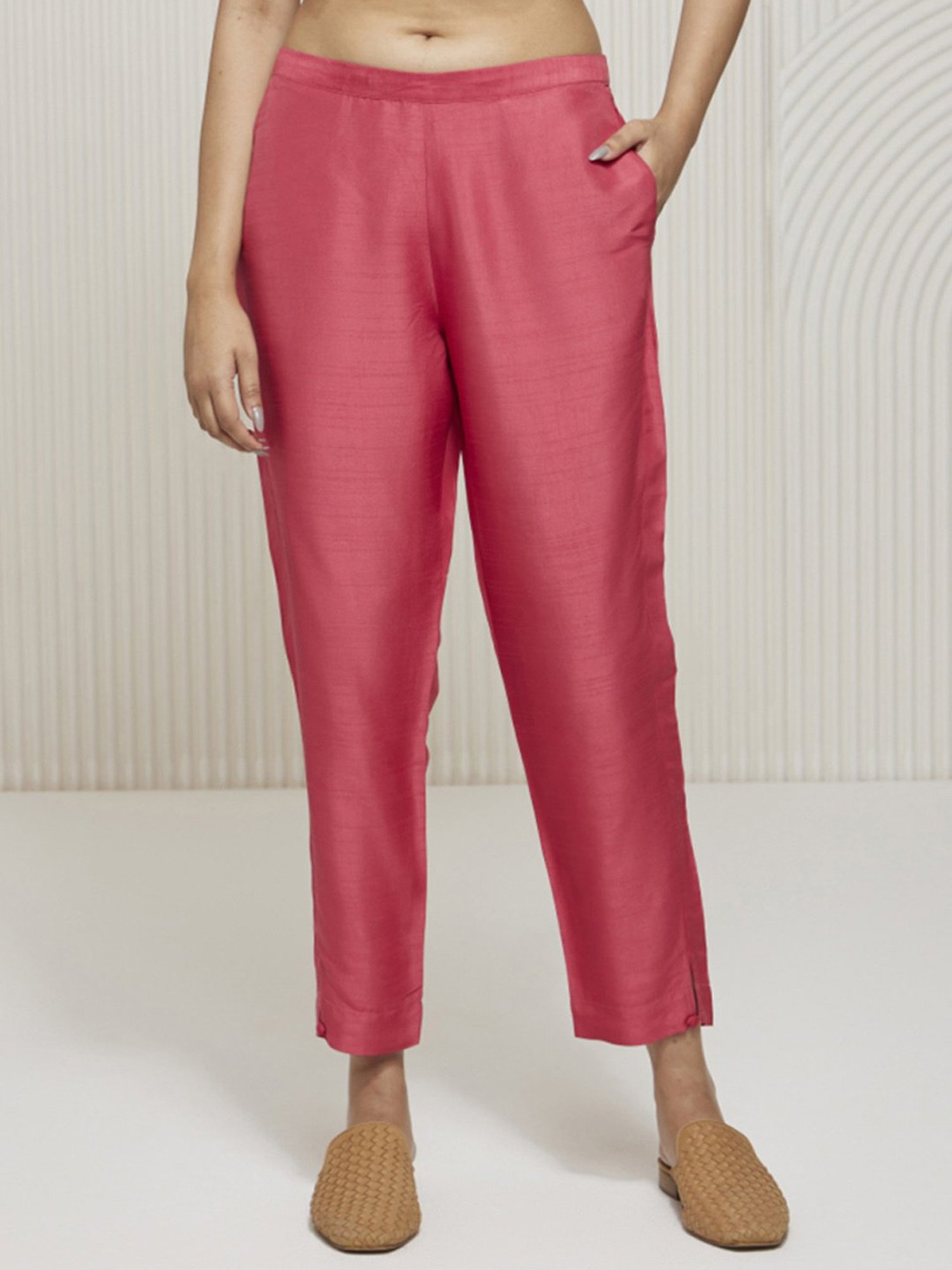 Castle Black Embroidered Palazzos