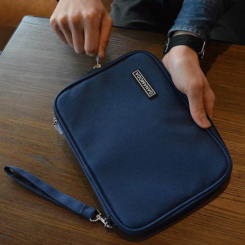 Electronics Organizer Travel Cable Bag  Electronics Accessories Case Cord Storage Bag for GadgetChargerUSBPhoneMini Tablet and More Blue