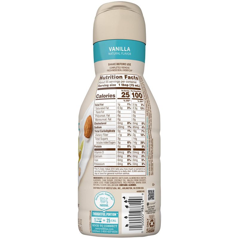 Coffee Mate Natural Bliss Functional Prebiotic Fiber Vanilla Coffee Creamer - 28 fl oz