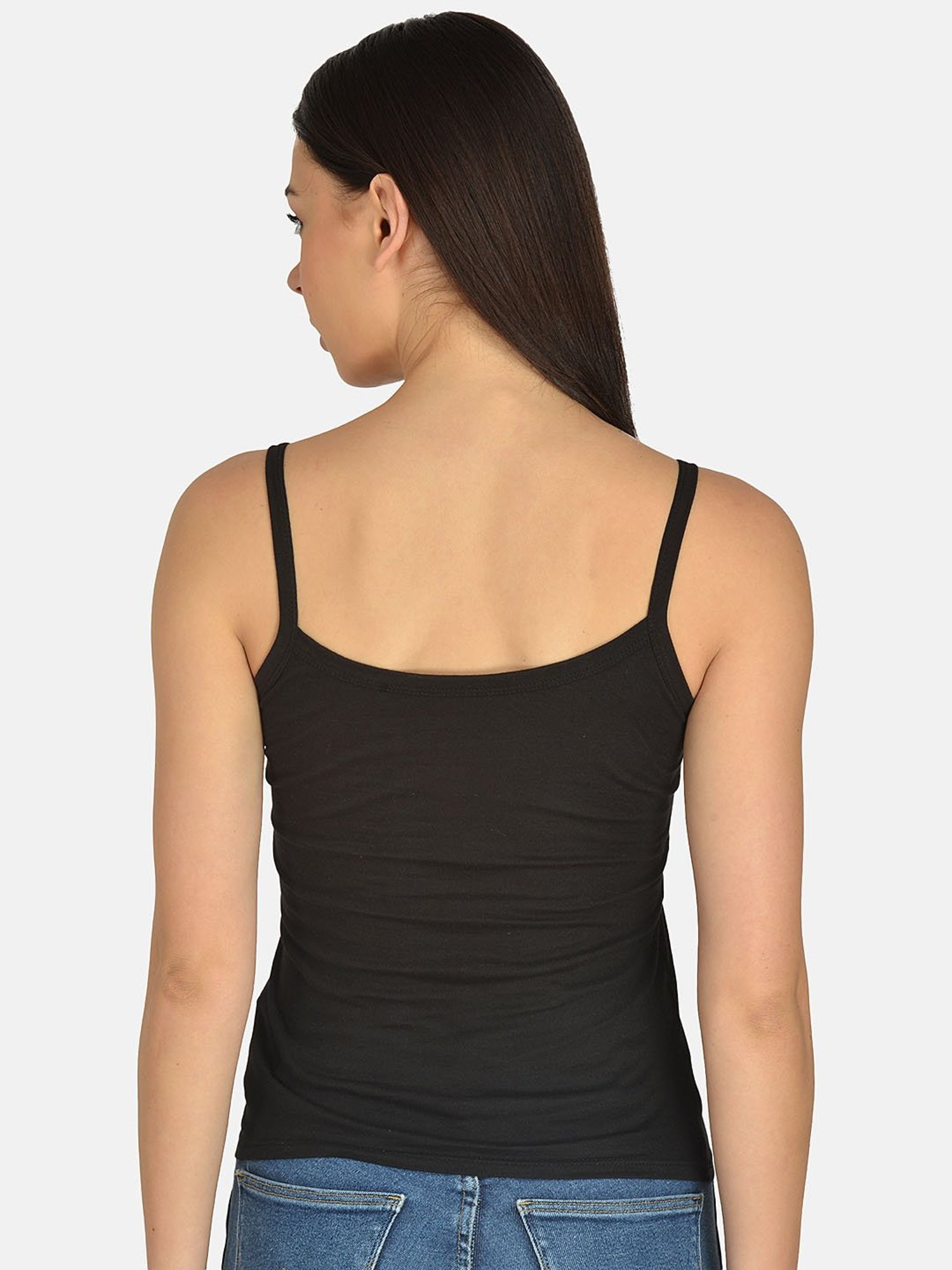 Mod & Shy Black Cotton Camisole