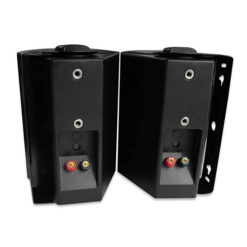 525 Inches 200 Watts Indoor Outdoor Patio Deck Speakers All Weather Wall Mount System