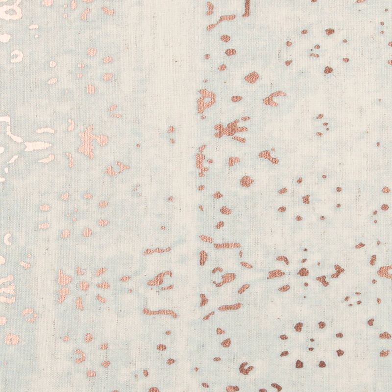 Abstract Striped and Geometric Throw Pillow White/Copper - Rizzy Home