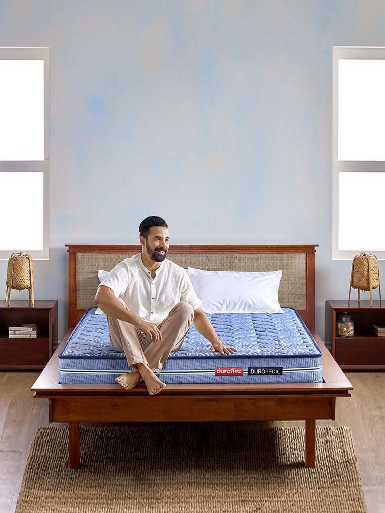 Duroflex Up Right Blue Foam Duropedic With Doctor Recommended Single Size Mattress