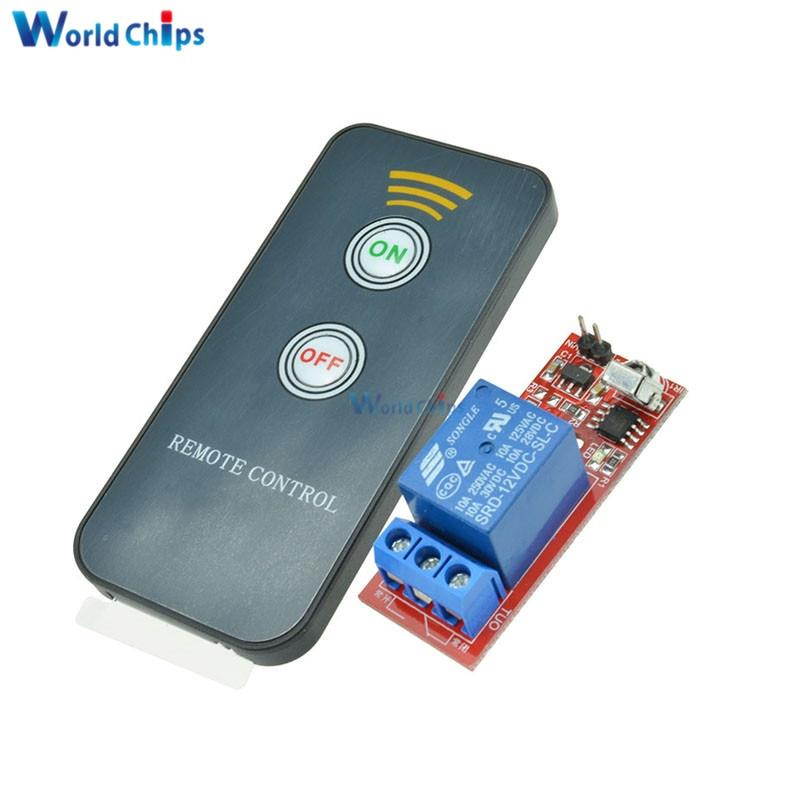12V 1 Channel Infrared Switch Relay Driving Module Board Remote Controller UPD6122 NED Coding Module
