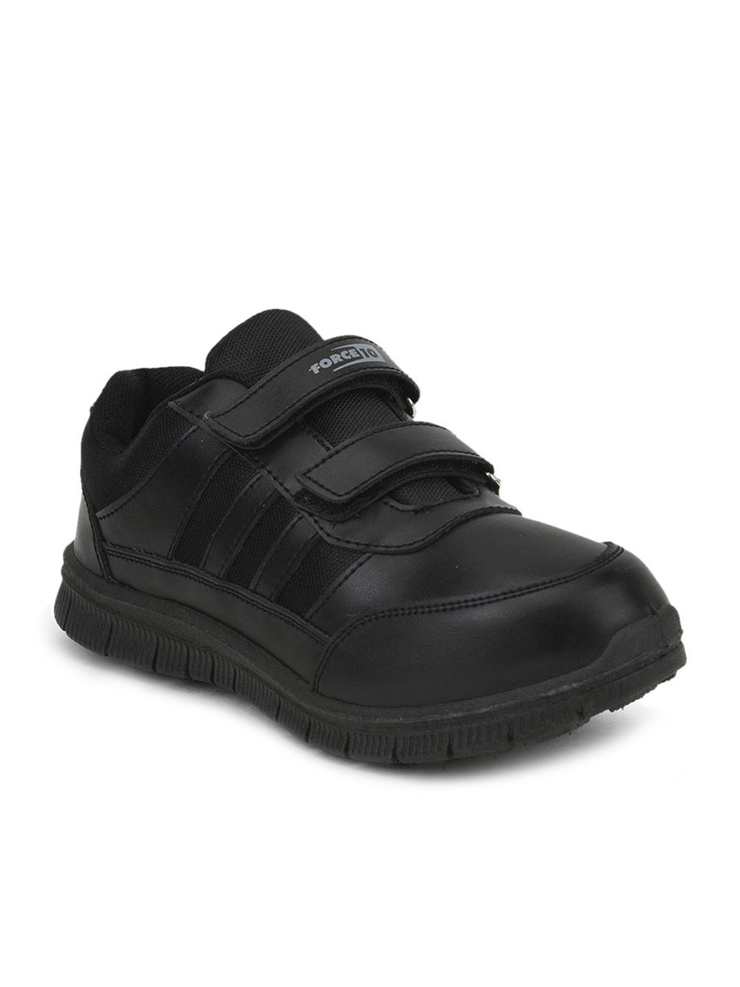 Force 10 GOLA-03 by Liberty Kids Black Velcro Shoes