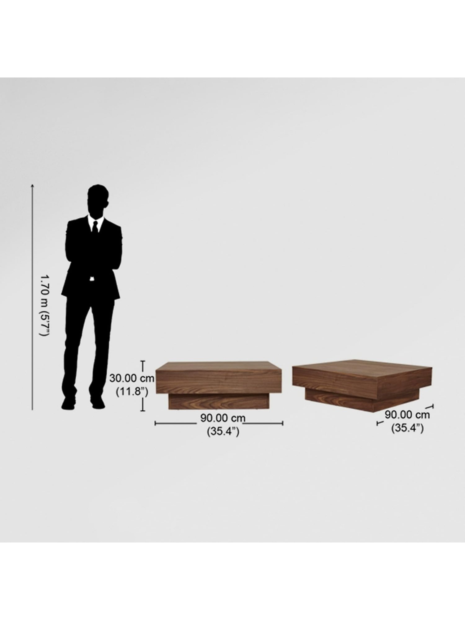 Godrej Interio Concord Brown Engineered Wood Coffee Table