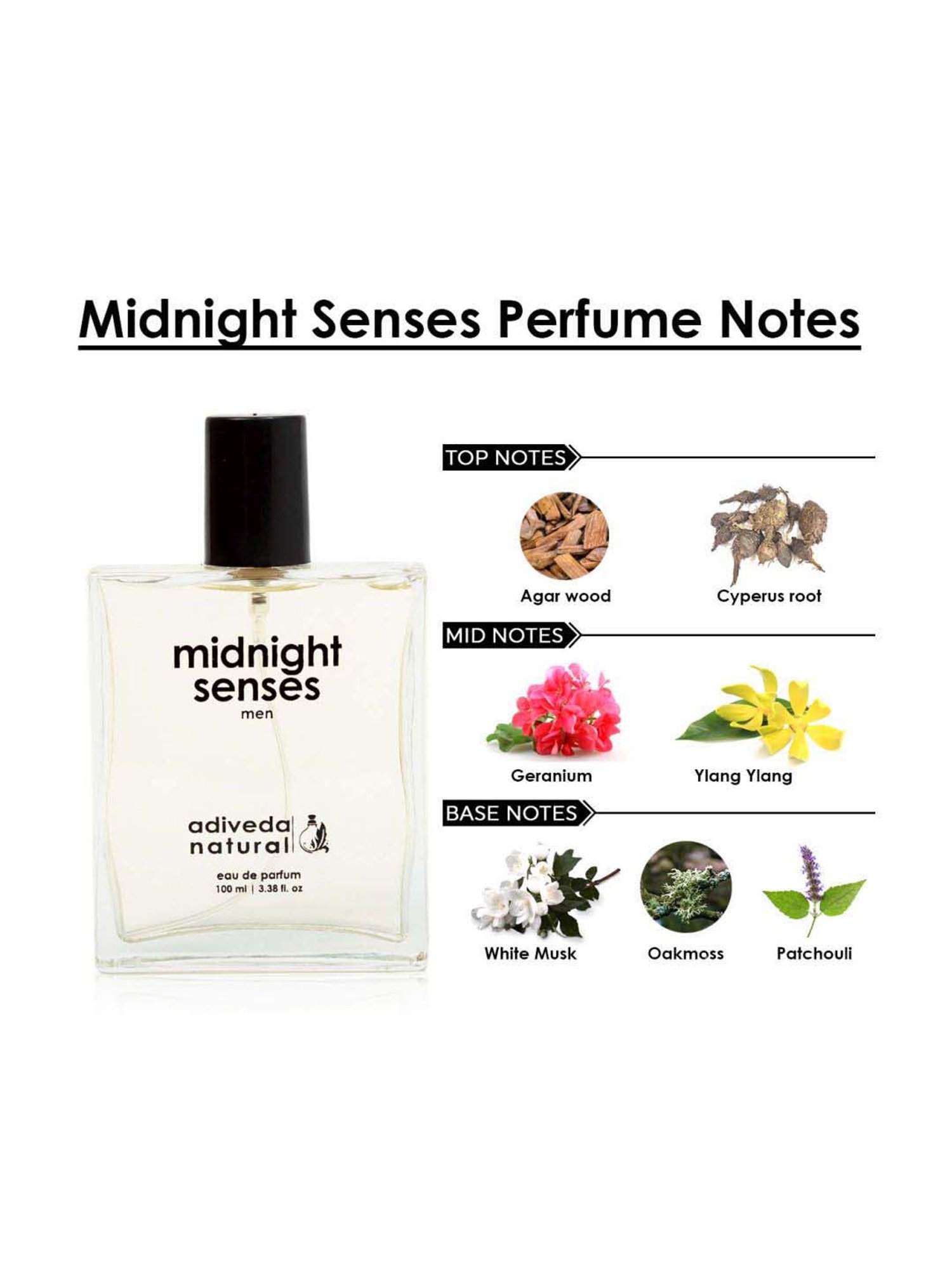 Adiveda Natural Midnight Senses and Skyhigh For Men Gift Set