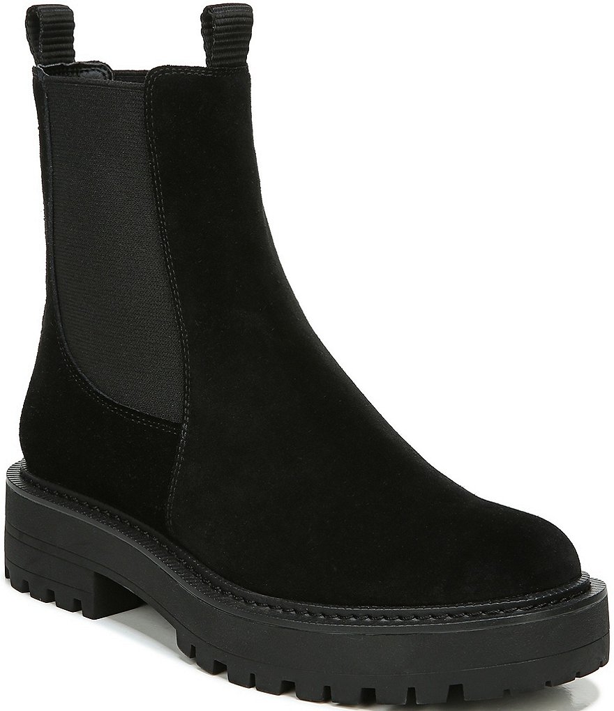 Sam Edelman Laguna Slip On Waterproof Suede Chelsea Booties