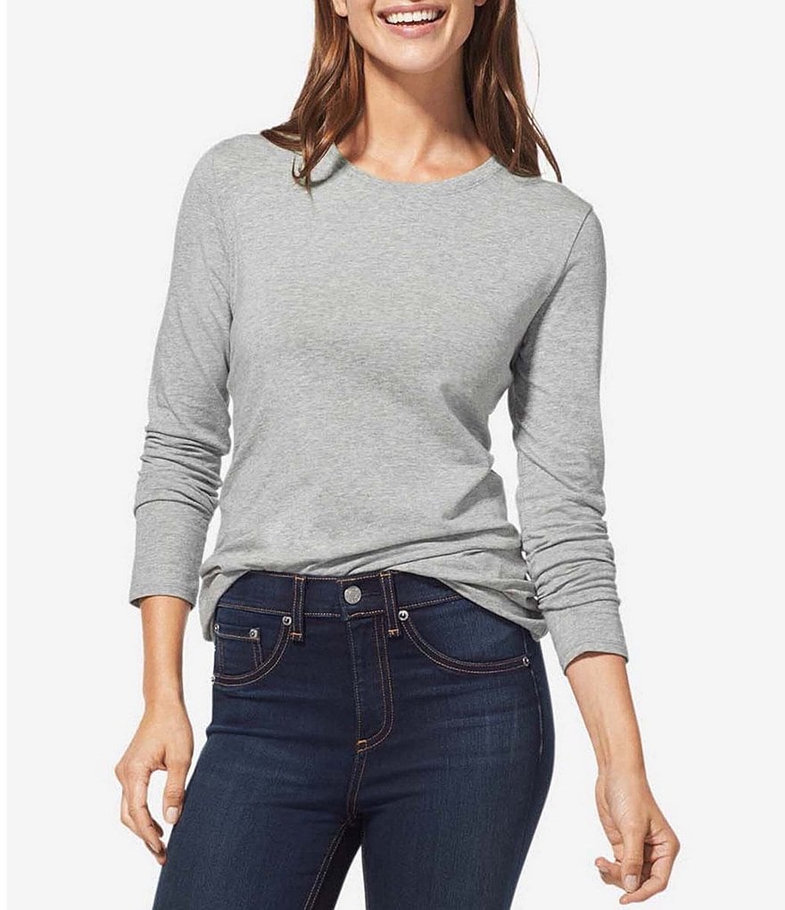 Tommy John Second Skin Pima Cotton Crew Neck Long Sleeve Lounge Tee