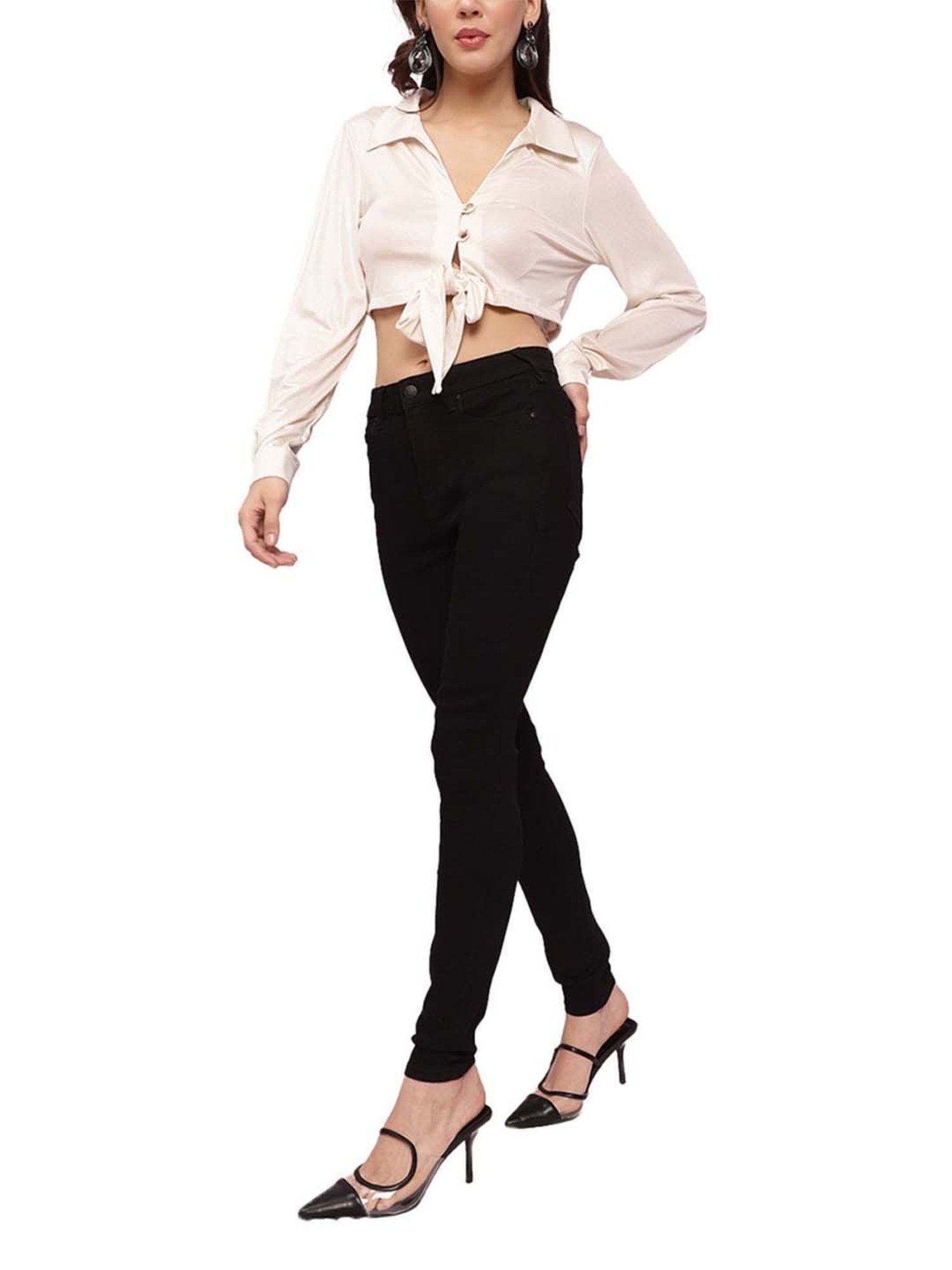 KENDALL + KYLIE White Slim Fit Shirt