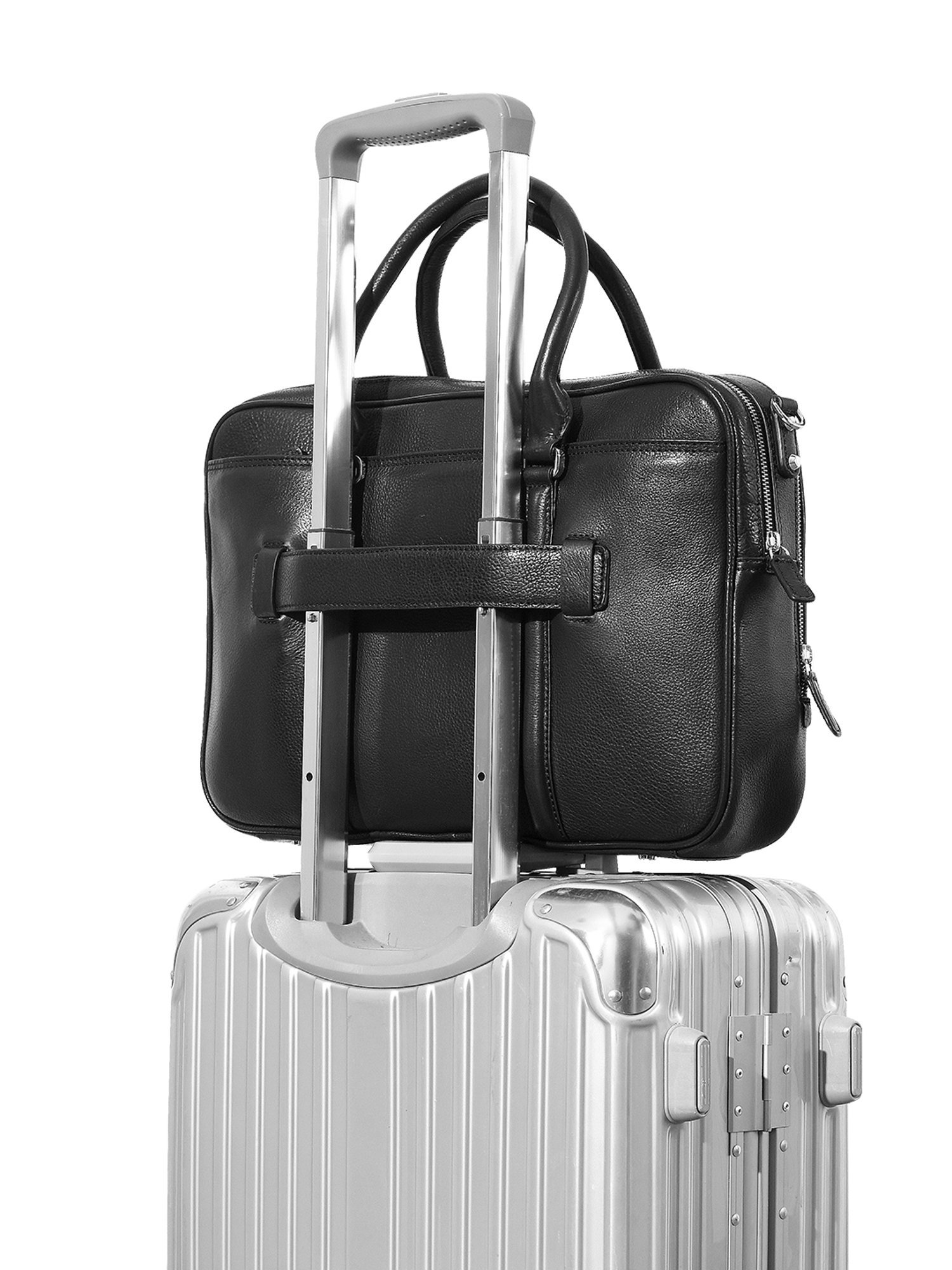 Eske Black Large Messenger Bag