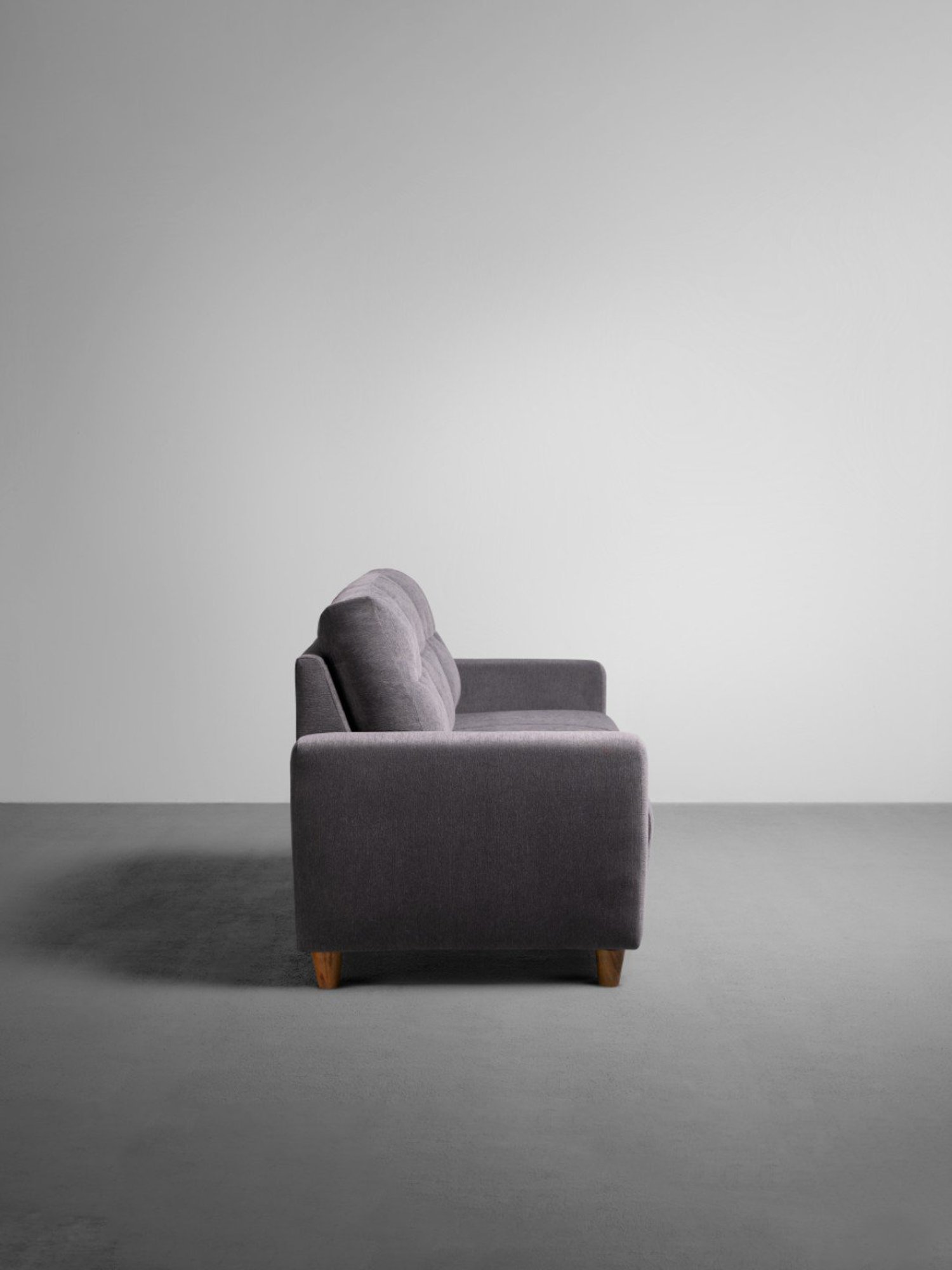 Sleepyhead Yolo Sesame Grey Fabric 3 Seater Sofa