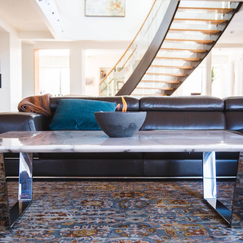 Basin Outdoor Table Top Fire Bowl - Graphite - Terra Flame