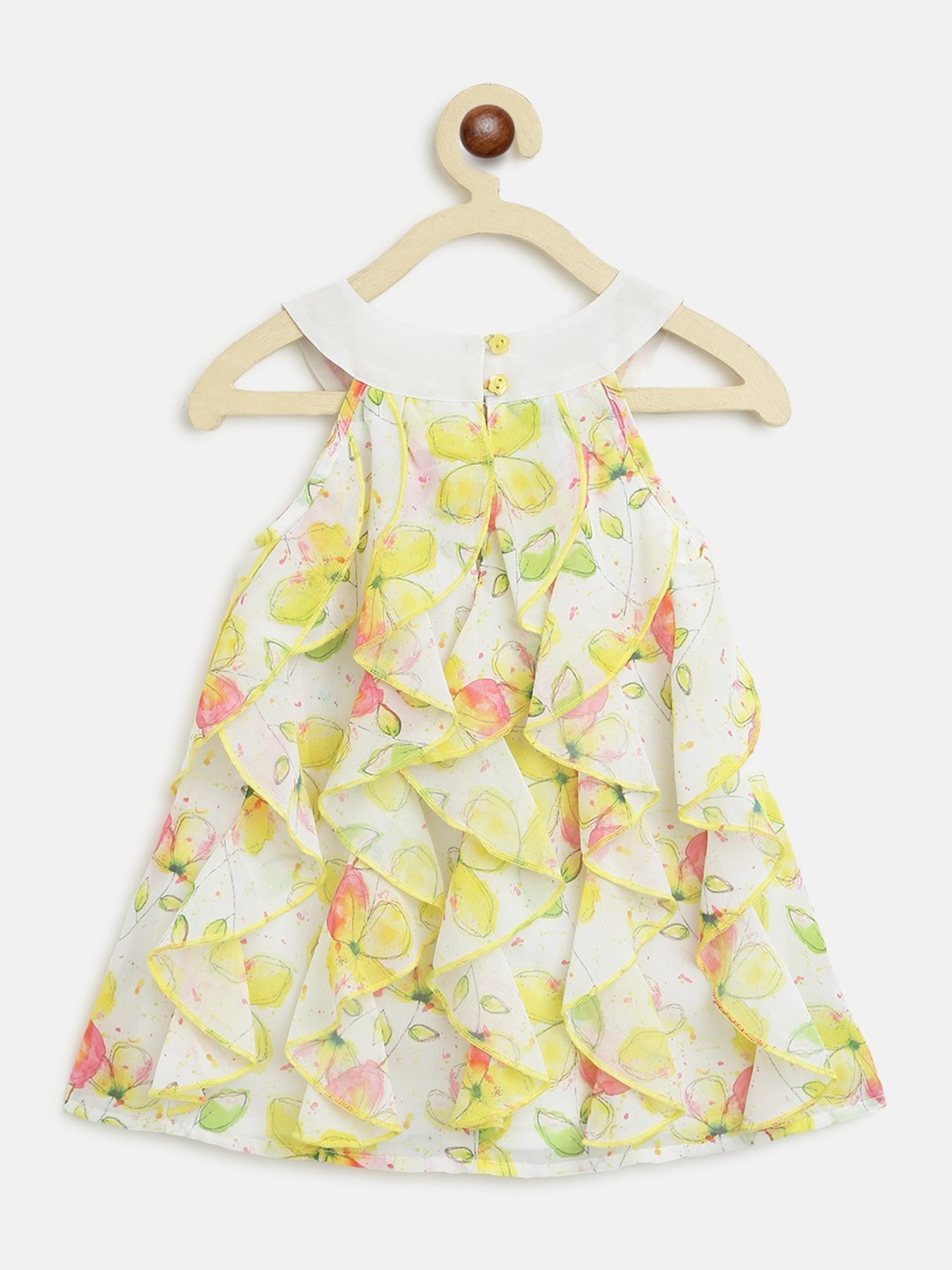 Nauti Nati Kids Multicolor Floral Print Dress