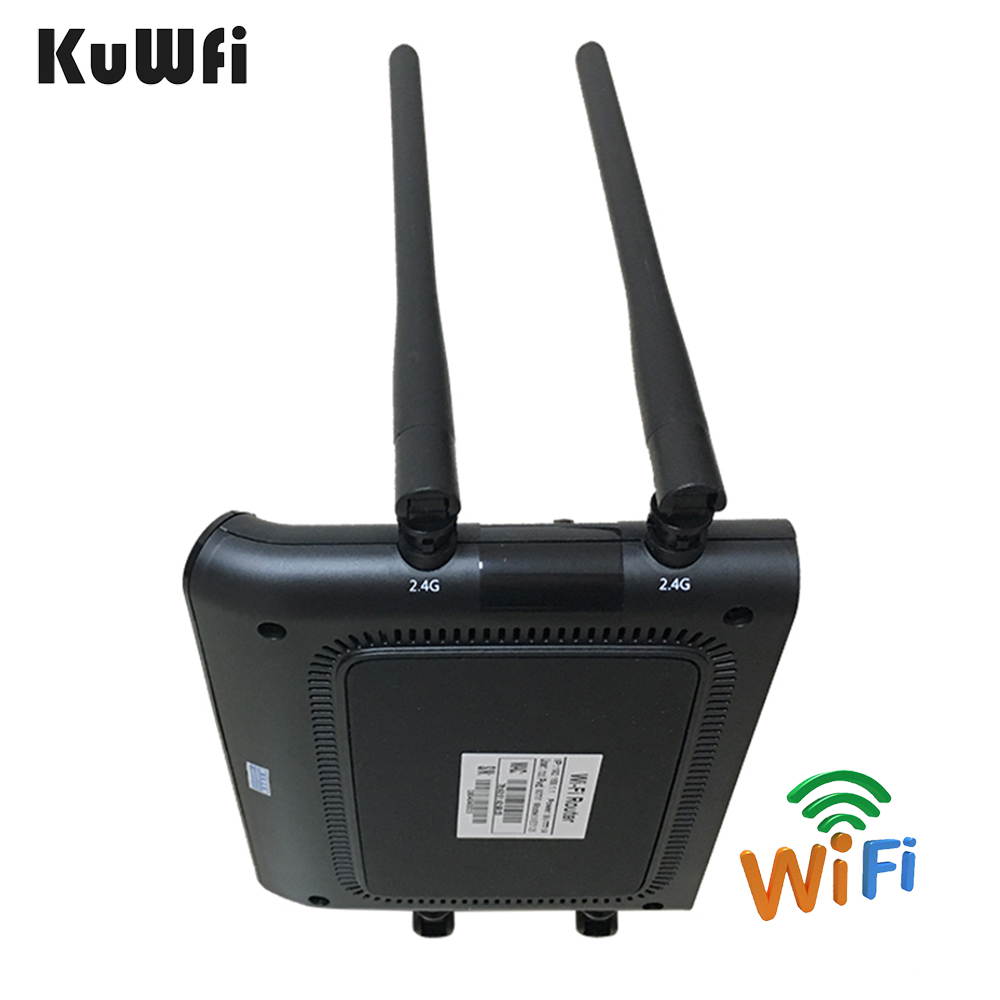 KuWFi Dual Band WiFi Router 2.4Ghz/5Ghz 11AC Smart WiFi Repeater with External Antennas 1200mbps Enterprise Wireless Network Access Point for Home