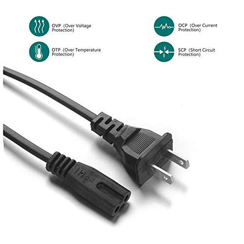 SLLEA AC Power Cord Cable for Samsung TV UN55HU7200 UN55HU7250 UN60J6200 UN65HU7200