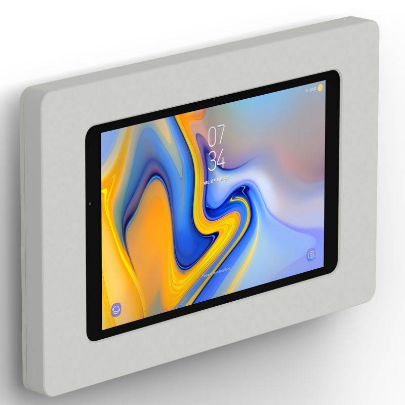 VidaMount Light Grey Enclosure and Fixed VESA Slim Wall Mount [Bundle] compatible with Samsung Galaxy Tab A 10.5