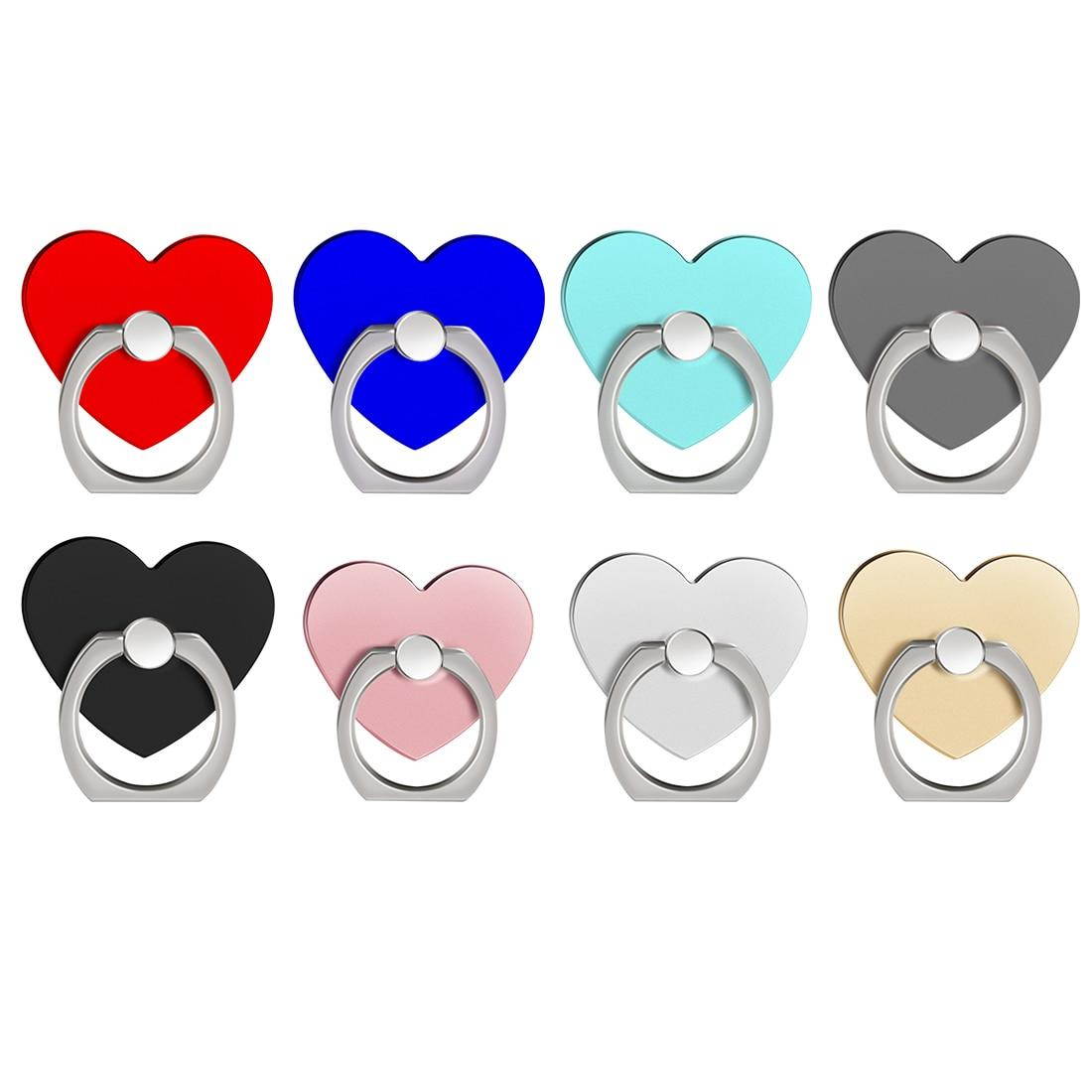 Etmakit Socket fidget Creative Love Heart Shaped Mobile Phone Ring Bracket Moblie phone holder Secure bracket