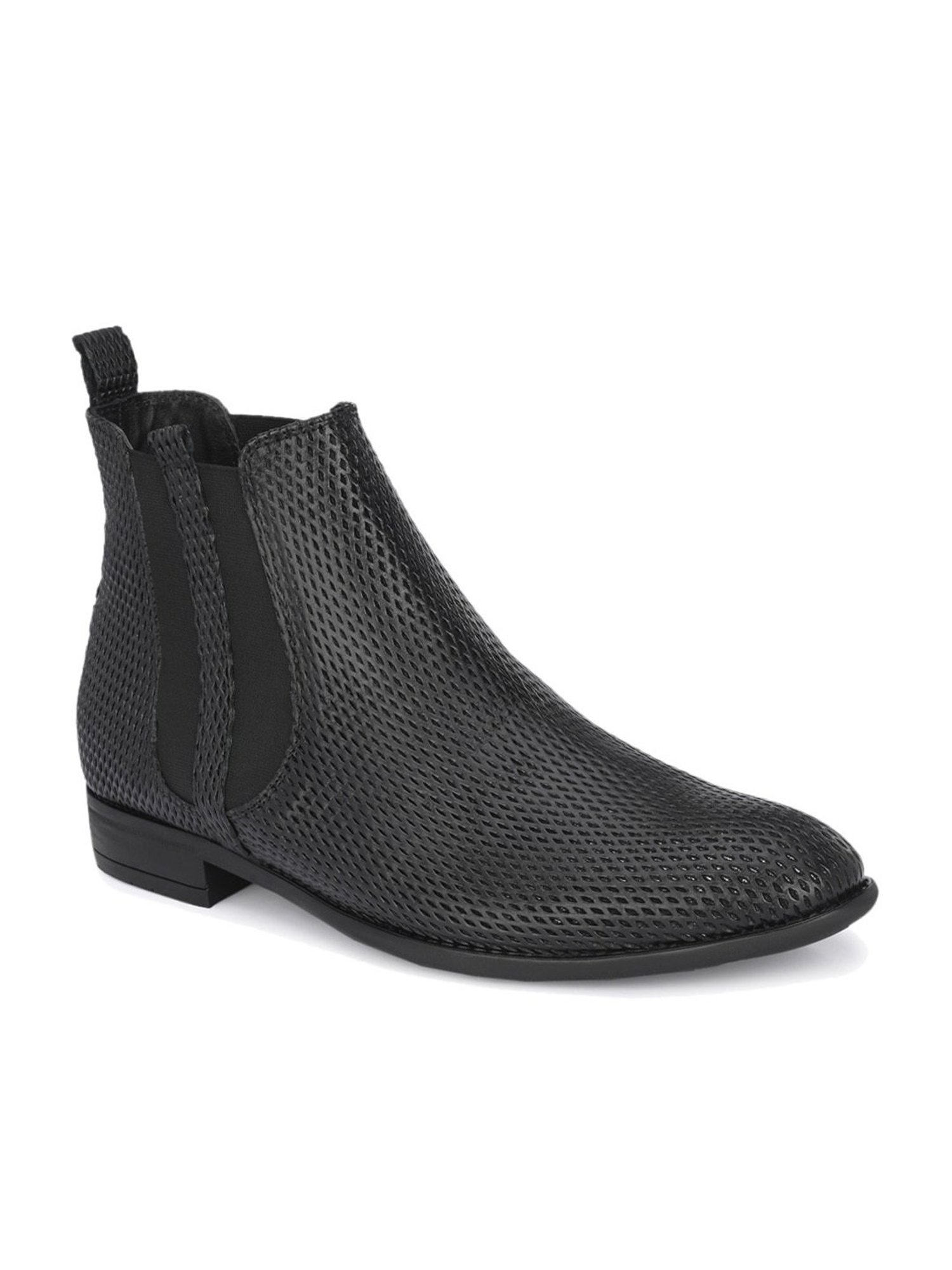 Hitz Men's Black Chelsea Boots