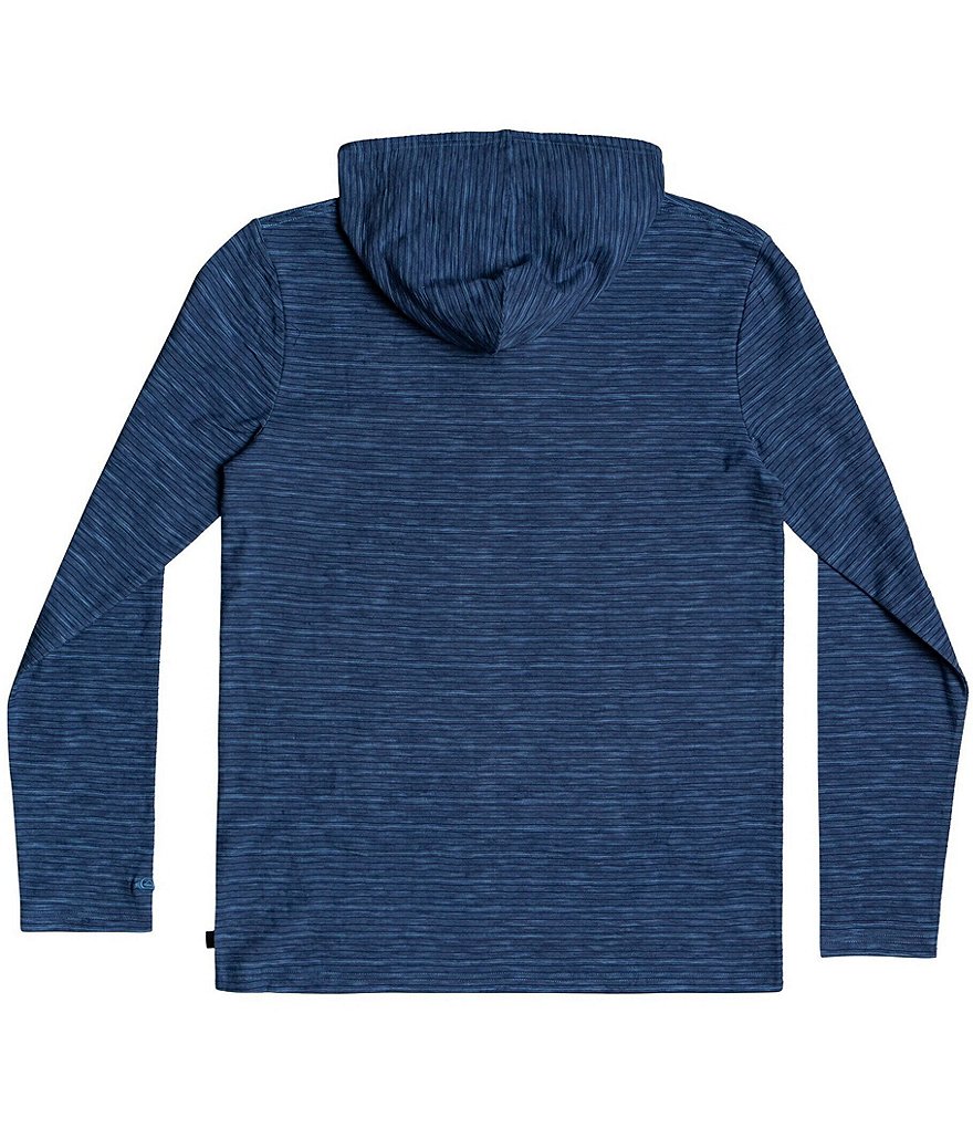 Quiksilver Big Boys 8-16 Long-Sleeve Kentin Striped Hooded Tee