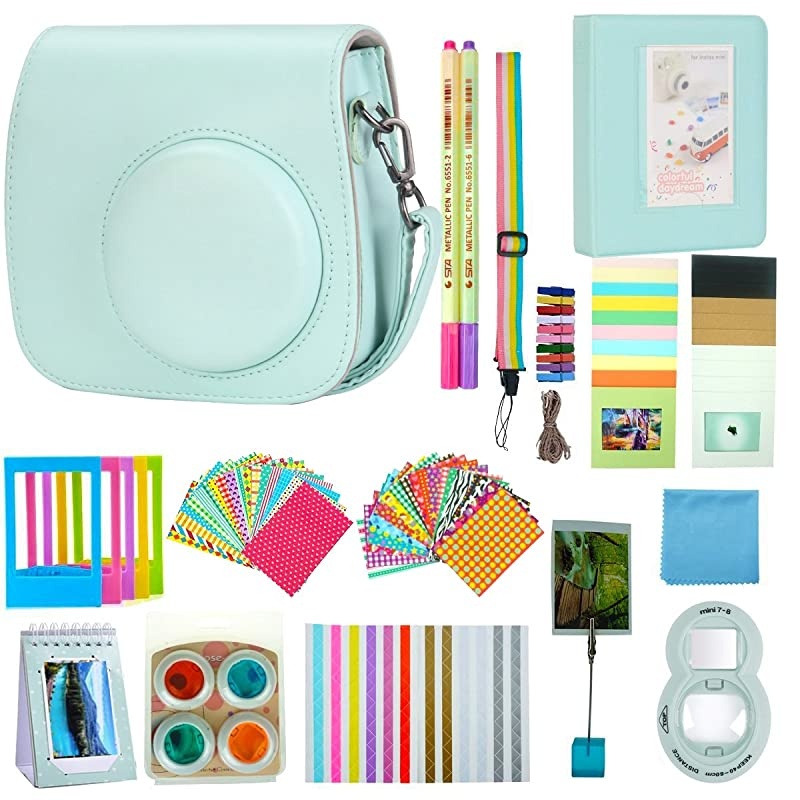 17 in 1 Mini 9 Accessories Compatible for Fujifilm Instax Mini 9 Instant Film Camera