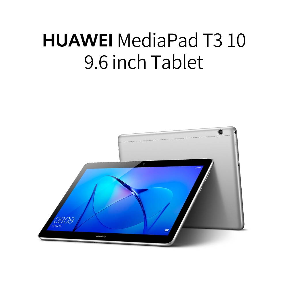 HUAWEI MediaPad T3 10 Tablet 9.6 inch Qualcomm Snapdragon 425 Quad-core CPU 3GB+32GB Memory EMUI 8.0 System Support LTE Grey