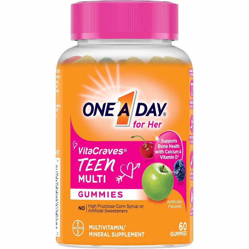 One A Day Teen Multivitamin Gummies for Her - 60ct