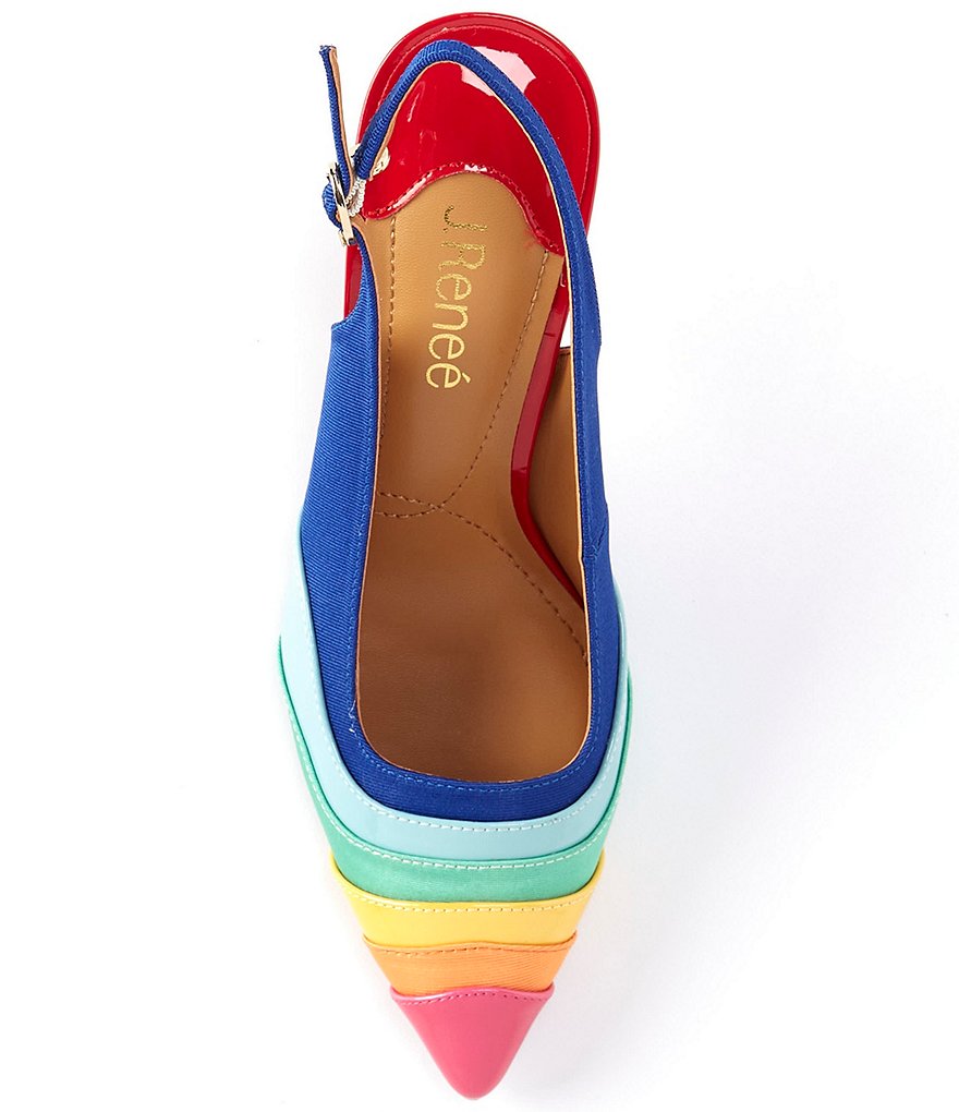 J.Renee Harra Colorblock Slingback Pumps