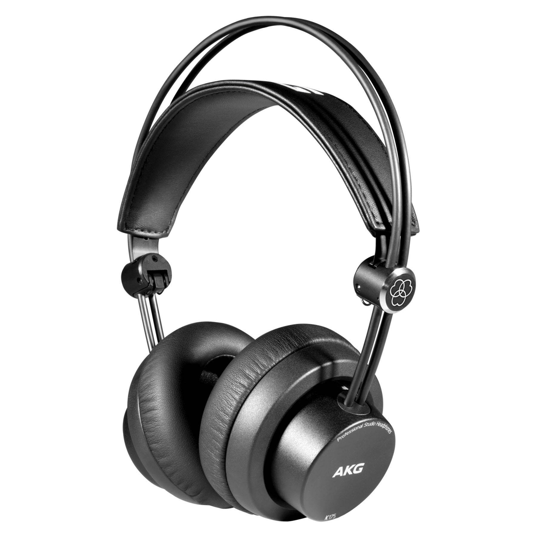 AKG K175 Closed Back Supra-aural Studio Headphones Black